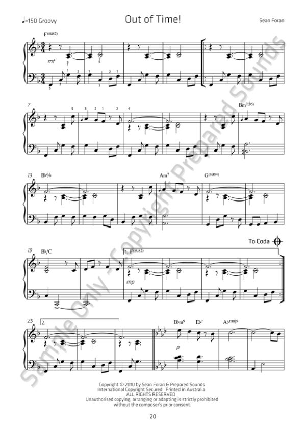 Out of Time for solo piano - PDF - Image 2